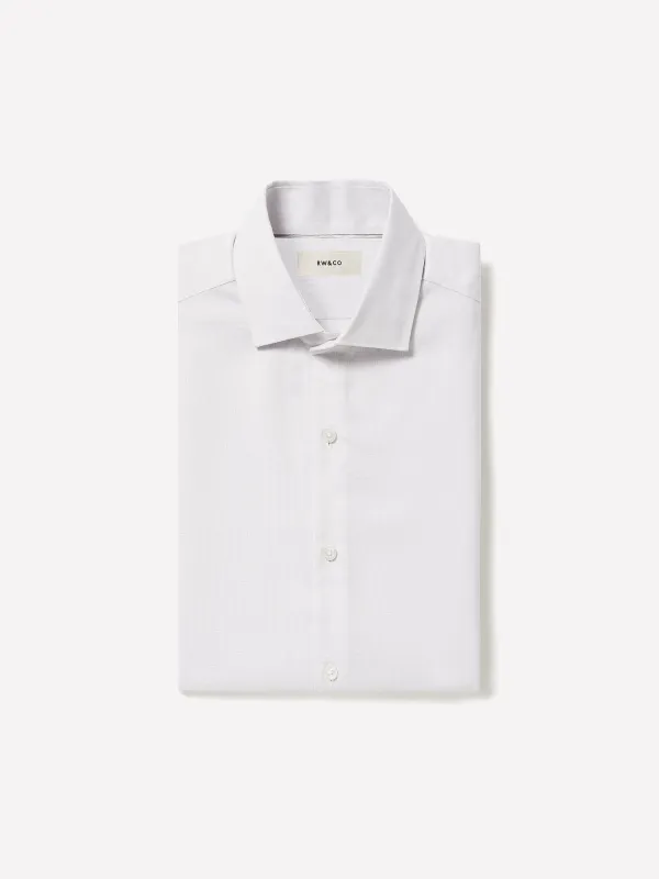 Slim-Fit Two-Tone Dress Shirt made by RW&CO.