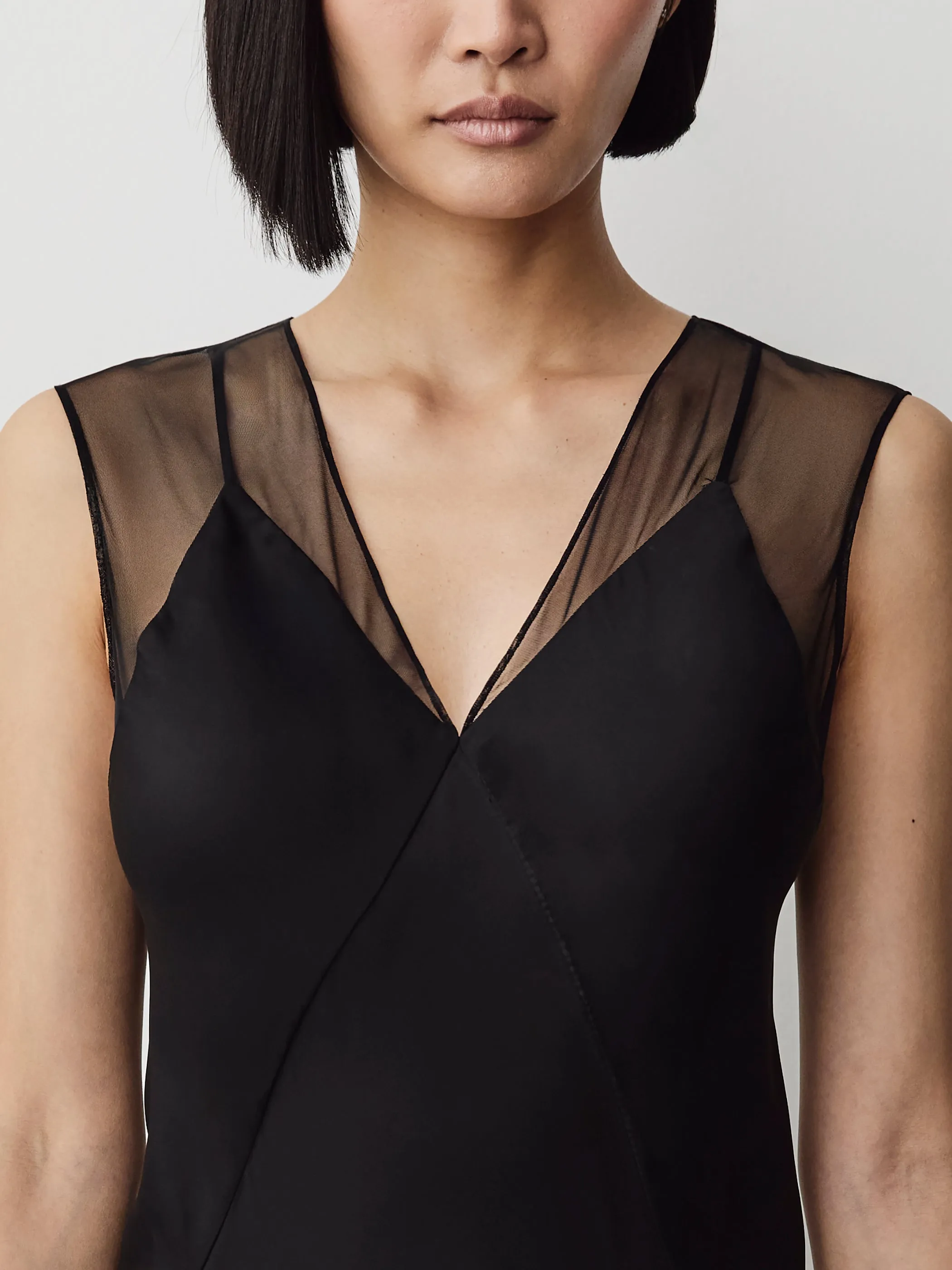 Sleeveless V-Neck Maxi Dress with Sheer Straps sold by RW&CO. product image thumbnail 4