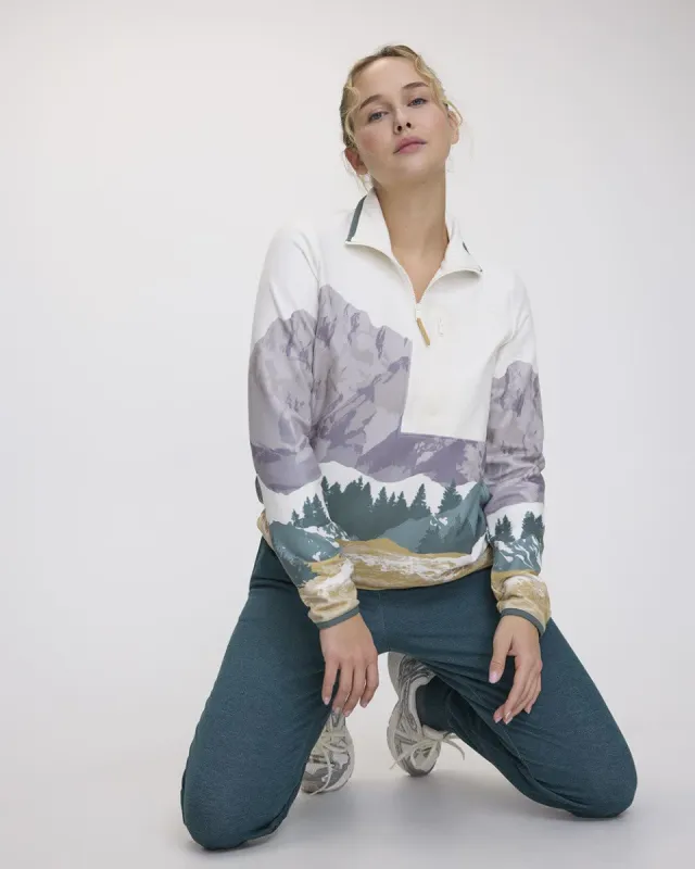 Polar Fleece Half-Zip Jacket - Hyba sold by RW&CO.