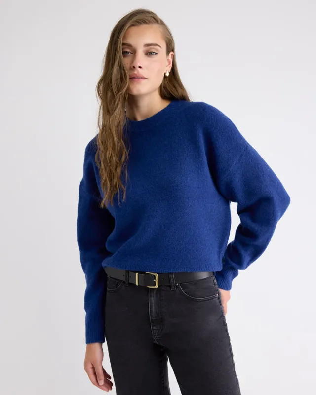 Long-Sleeve Crew-Neck Loose Sweater sold by RW&CO.