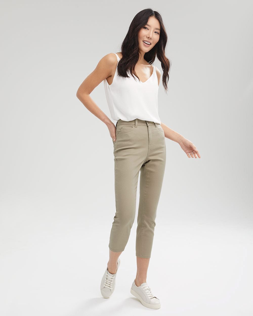 High-Waisted Natalie Jegging in Coloured Denim - 25'' sold by RW&CO. product image thumbnail 3