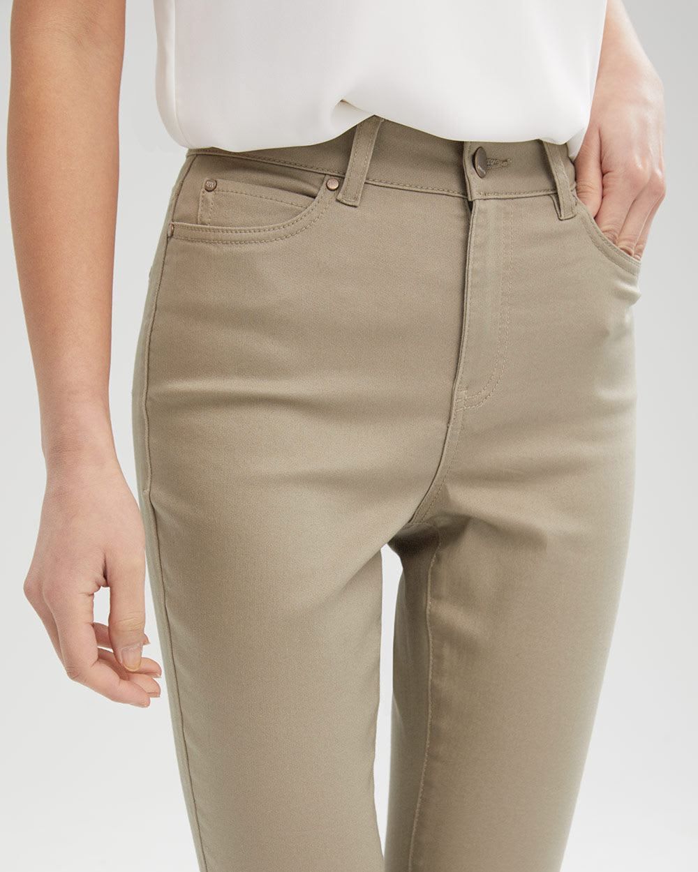 High-Waisted Natalie Jegging in Coloured Denim - 25'' sold by RW&CO. product image thumbnail 5