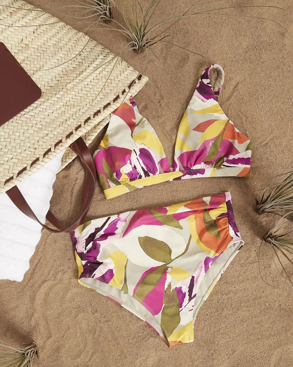 High-Waist Bikini Bottom with Shirring - Thyme Maternity sold by RW&CO. product image thumbnail 4