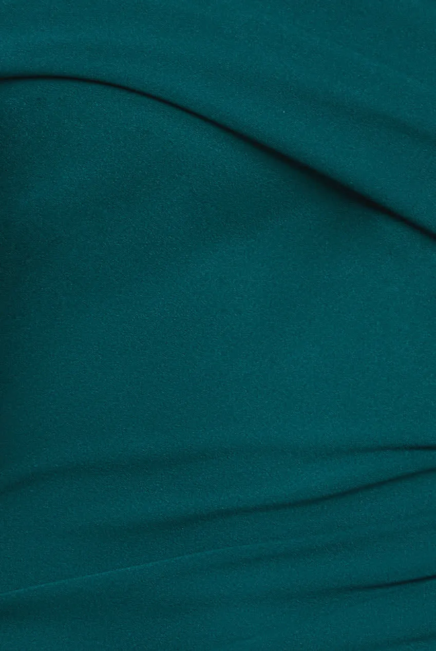 Goddiva - Scuba Crepe Pleated Drop Shoulder Midi Dress sold by RW&CO. product image thumbnail 4