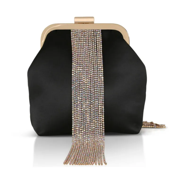 Badgley Mischka Fringe Pouch Clutch made by RW&CO.