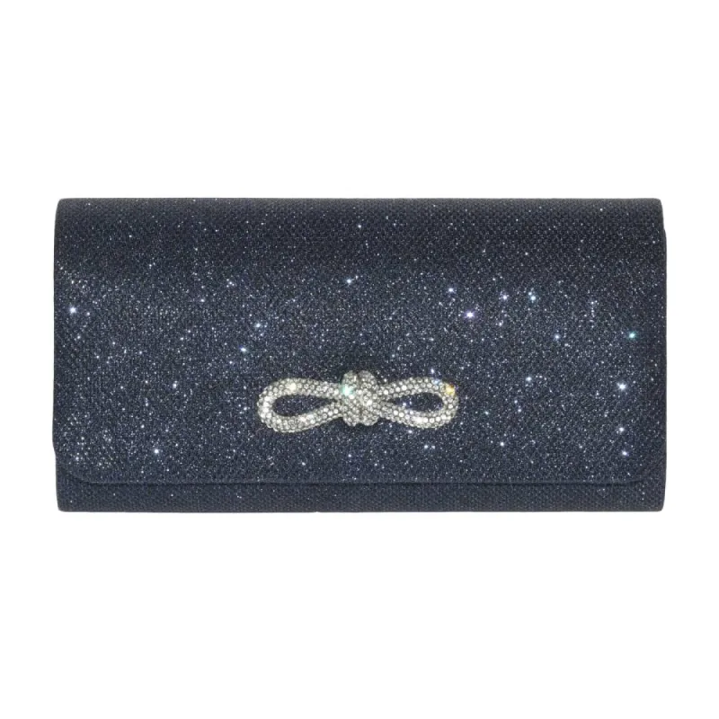Club Rochelier Ladies' Evening Bag with Glitter Bow sold by RW&CO.