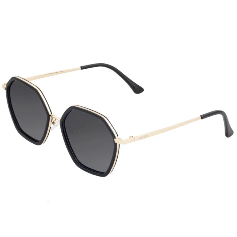 Bertha Ariana Polarized Sunglasses - Black/Blue sold by RW&CO.