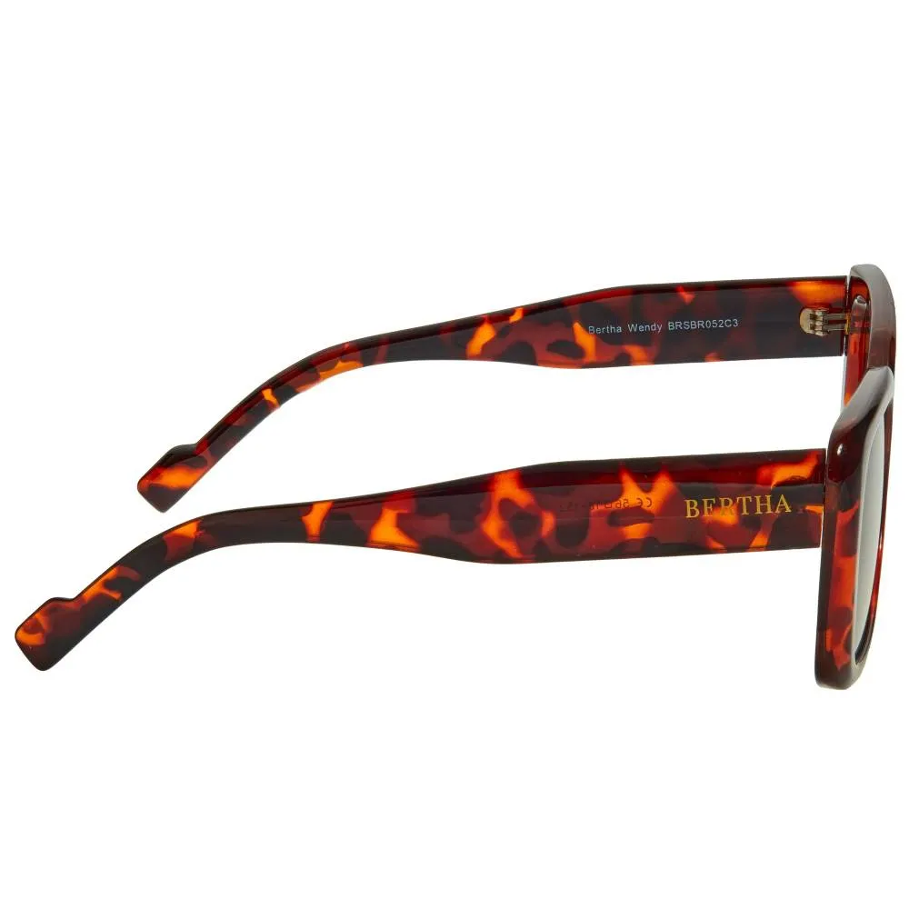 Bertha Wendy Polarized Sunglasses - Cream/Black sold by RW&CO. product image thumbnail 3