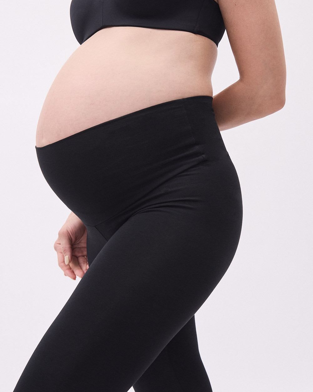 Half-Panel Cotton Spandex Legging - Thyme Maternity sold by RW&CO. product image thumbnail 5
