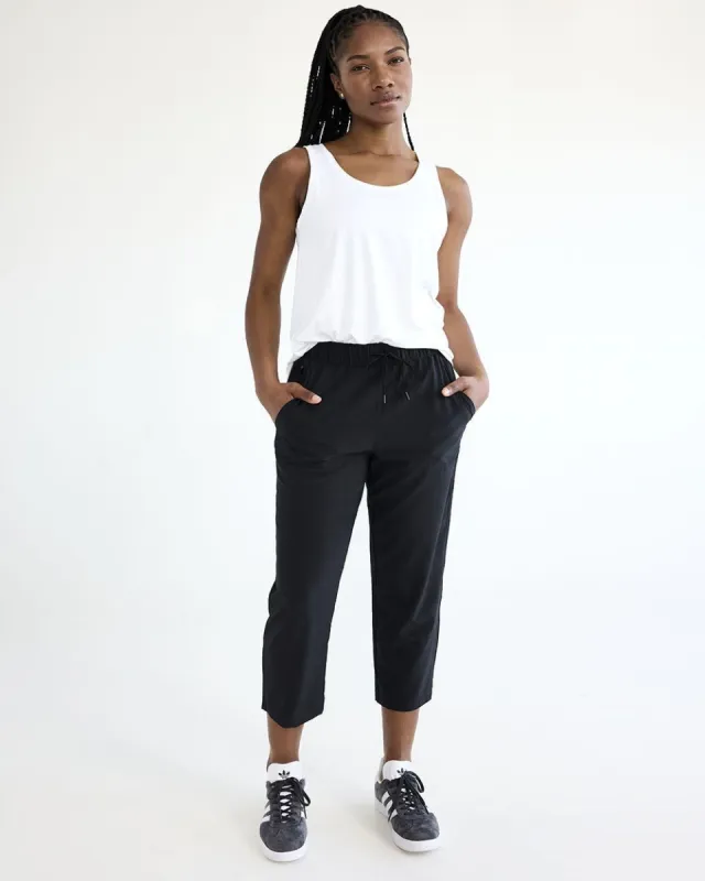 Textured Woven Capri Pant - Hyba sold by RW&CO.