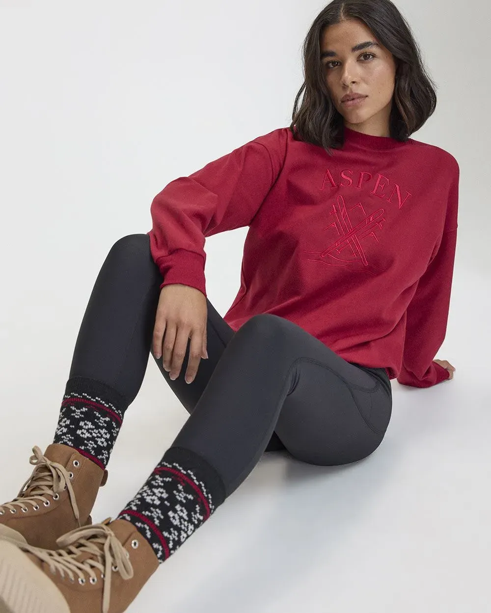 Warm Thermal Fleece Leggings - Hyba sold by RW&CO. product image thumbnail 5