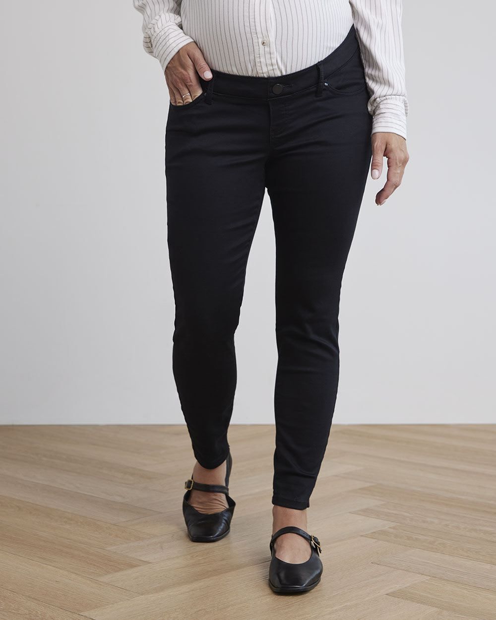 Black Natalie Jeggings - Thyme Maternity sold by RW&CO.