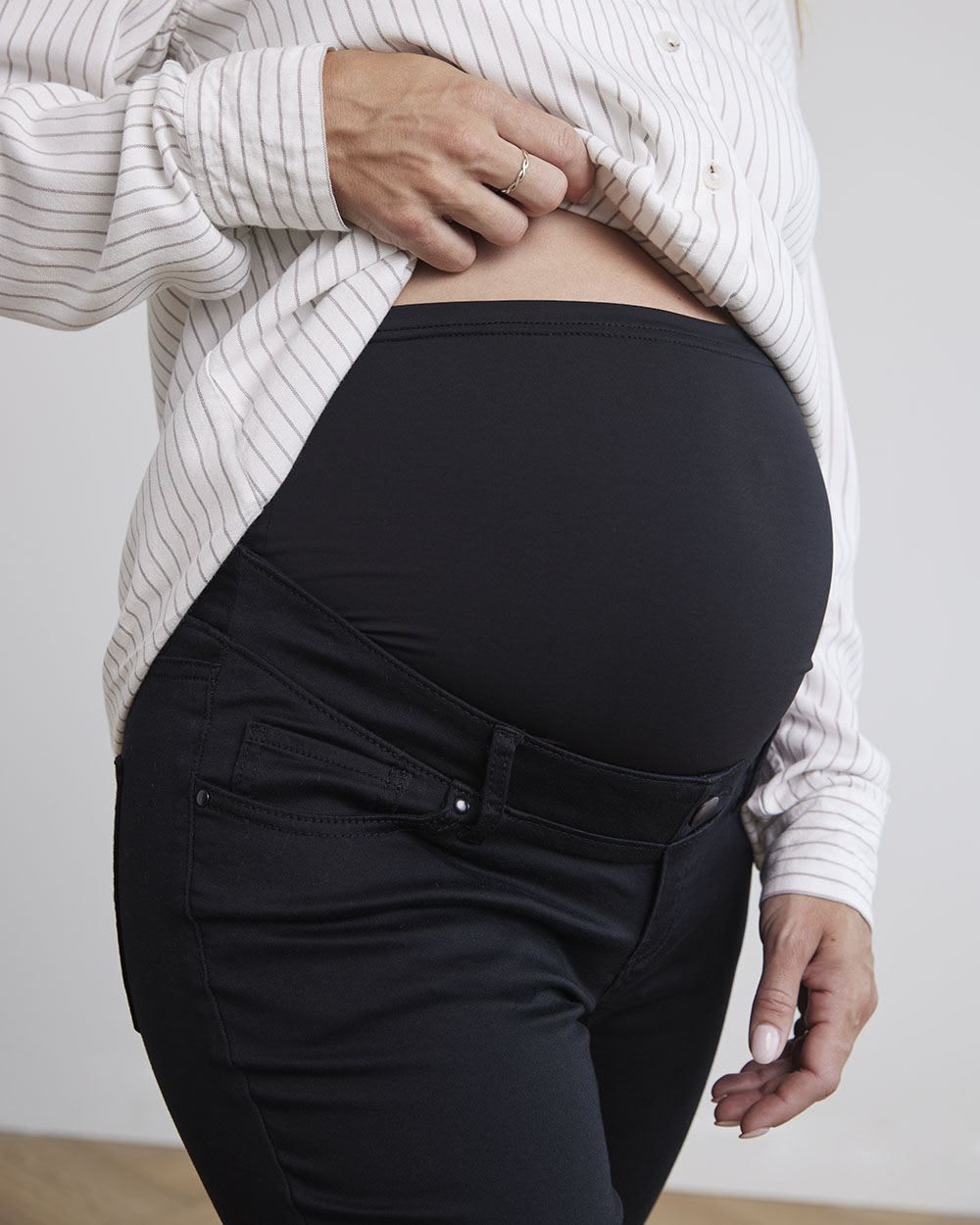 Black Natalie Jeggings - Thyme Maternity sold by RW&CO. product image thumbnail 4