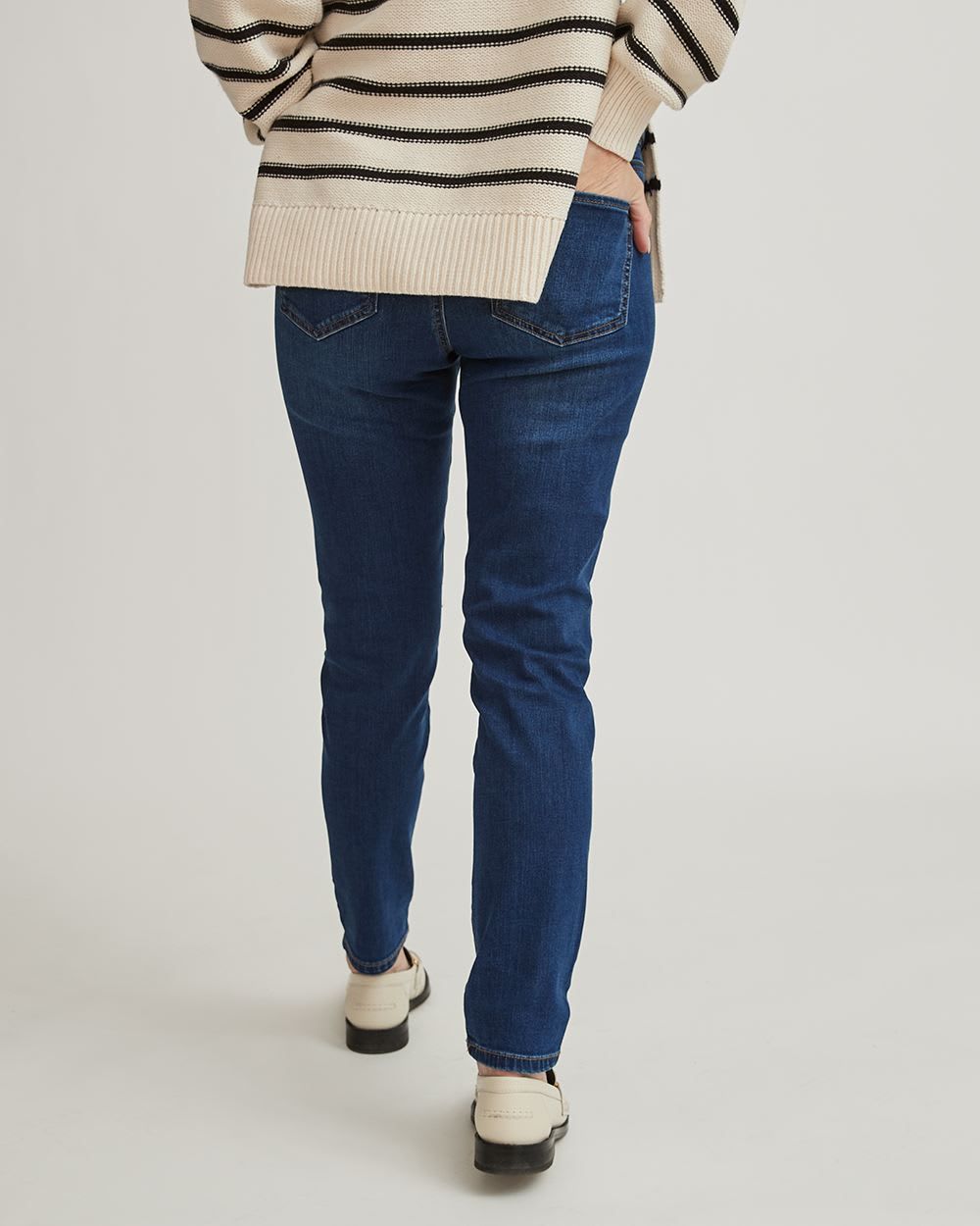 Medium Wash Natalie Jegging - Thyme Maternity sold by RW&CO. product image thumbnail 3