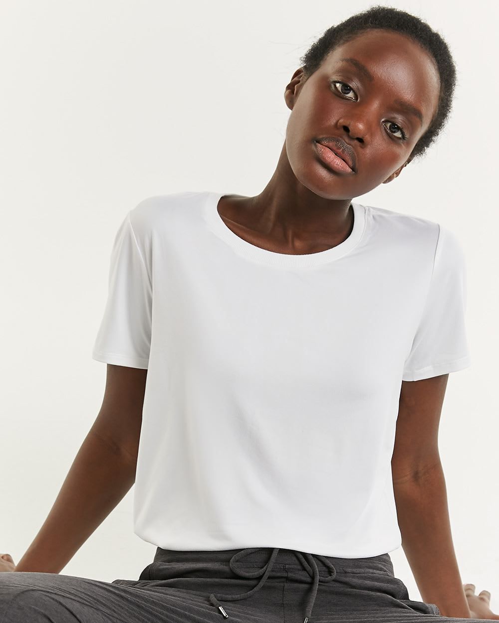 Short-Sleeve Crew-Neck Tee, Dry Lux Hyba Essentials sold by RW&CO.