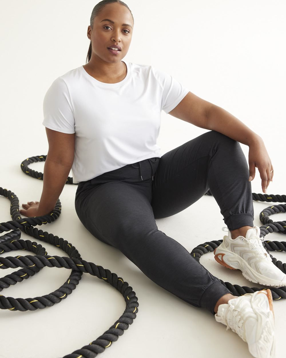 Short-Sleeve Crew-Neck Tee, Dry Lux Hyba Essentials sold by RW&CO. product image thumbnail 4