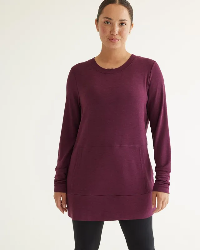 Long-Sleeve Tunic with Kangaroo Pocket, Hyba sold by RW&CO.