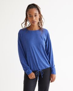 Long-Sleeve Crew-Neck Tee with Drawcord - Dry Lux Hyba sold by RW&CO.