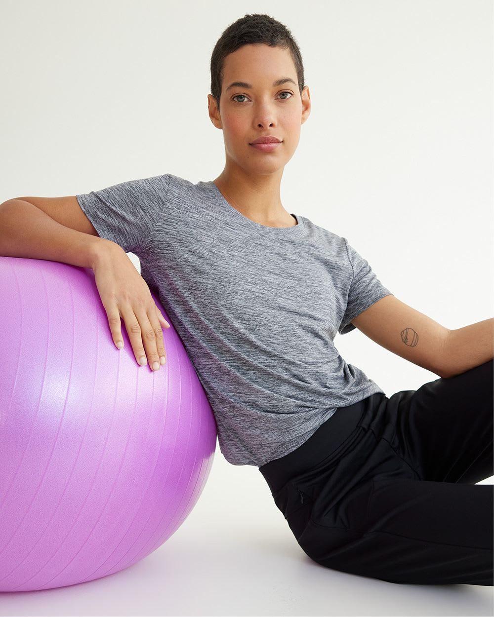 Short-Sleeve Crew-Neck Tee - Dry Lux Hyba Essentials sold by RW&CO. product image thumbnail 3