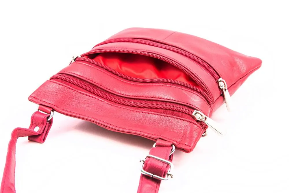 CHAMPS Leather Triple Zip Crossbody Bag sold by RW&CO. product image thumbnail 2