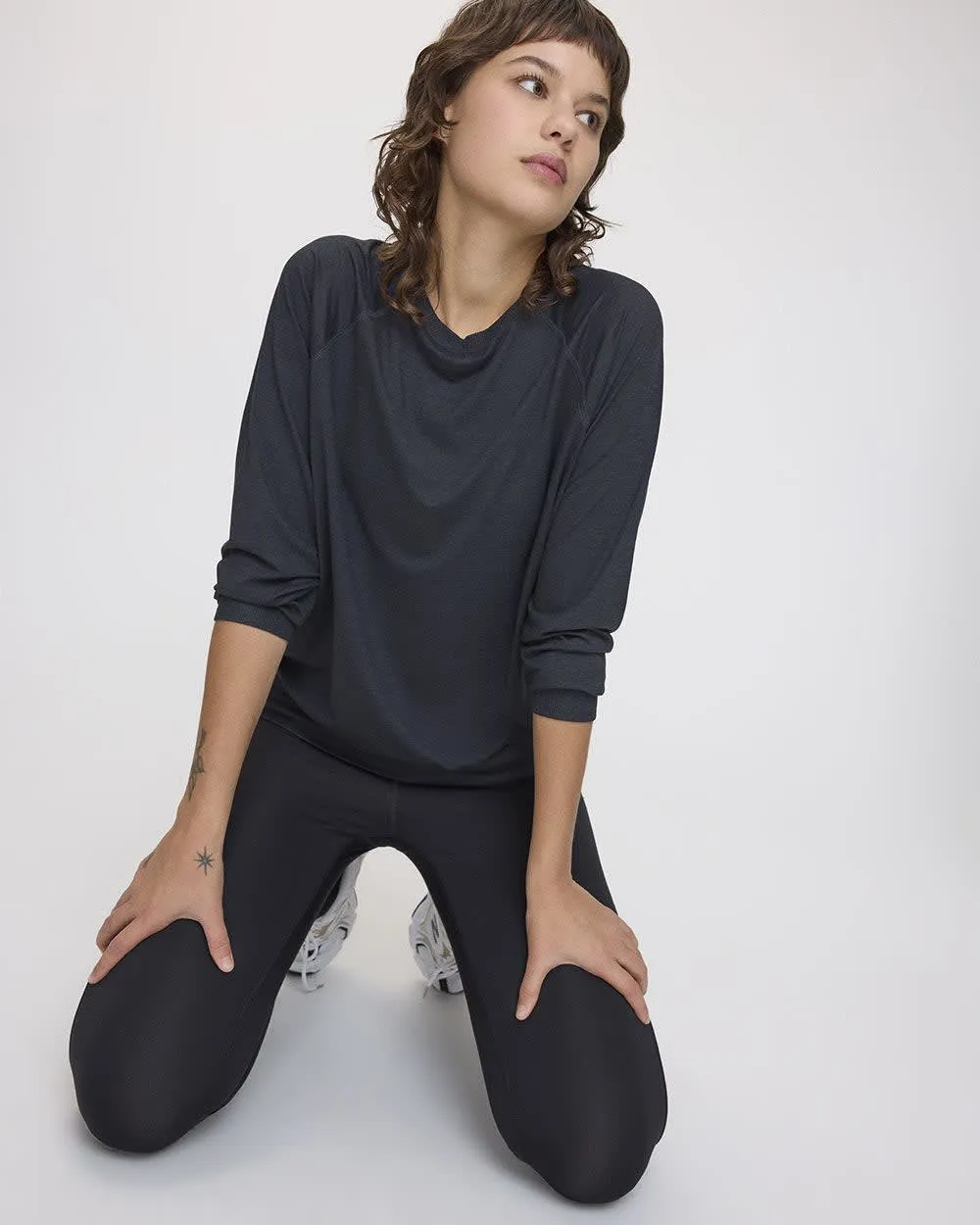 Long-Sleeve Crew-Neck Pullover - Dry-Lux (R) Hyba Essentials sold by RW&CO. product image thumbnail 3