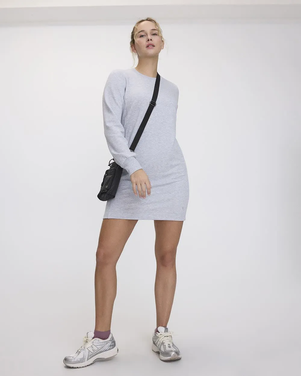 Long-Sleeve French Terry Dress - Hyba sold by RW&CO. product image thumbnail 3