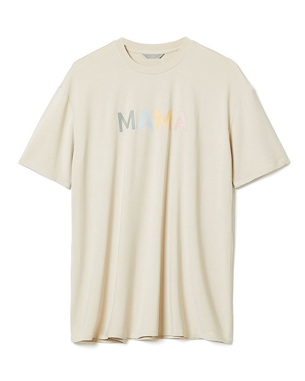 Relaxed-Fit Short-Sleeve "Mama" Tee - Thyme Maternity sold by RW&CO. product image thumbnail 3