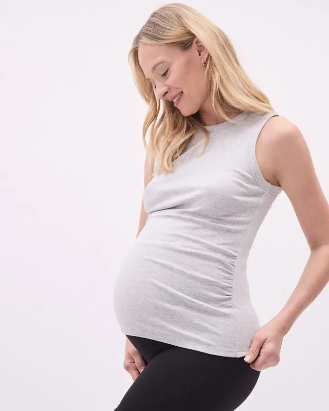Tank Top with Side Shirrings - Thyme Maternity sold by RW&CO.