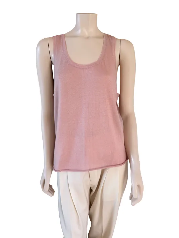 CASHMERE FEATHER WEIGHT BOYFRIEND TANK sold by Ryan Roche
