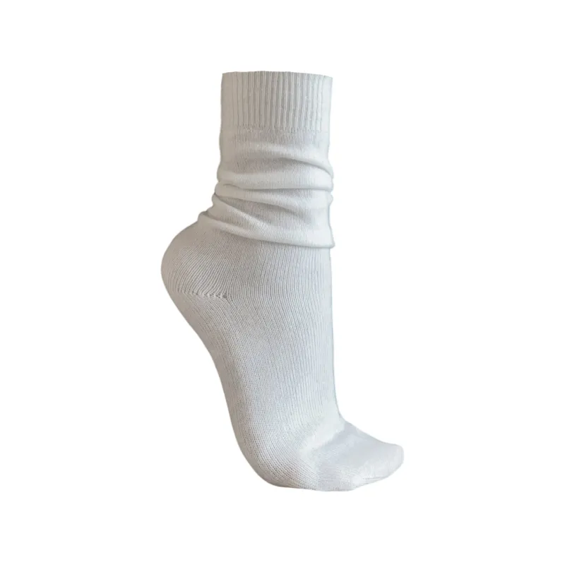 Ivory cashmere socks made by Ryan Roche