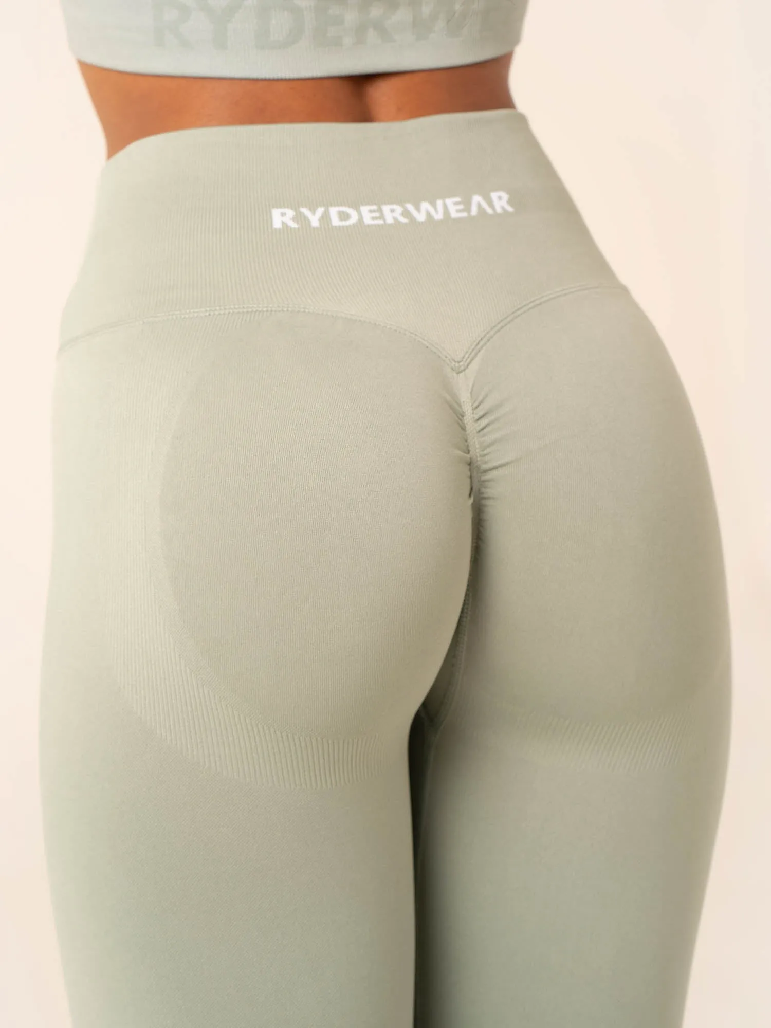 Lift BBL Scrunch Seamless Leggings - Sage sold by Ryderwear product image thumbnail 5