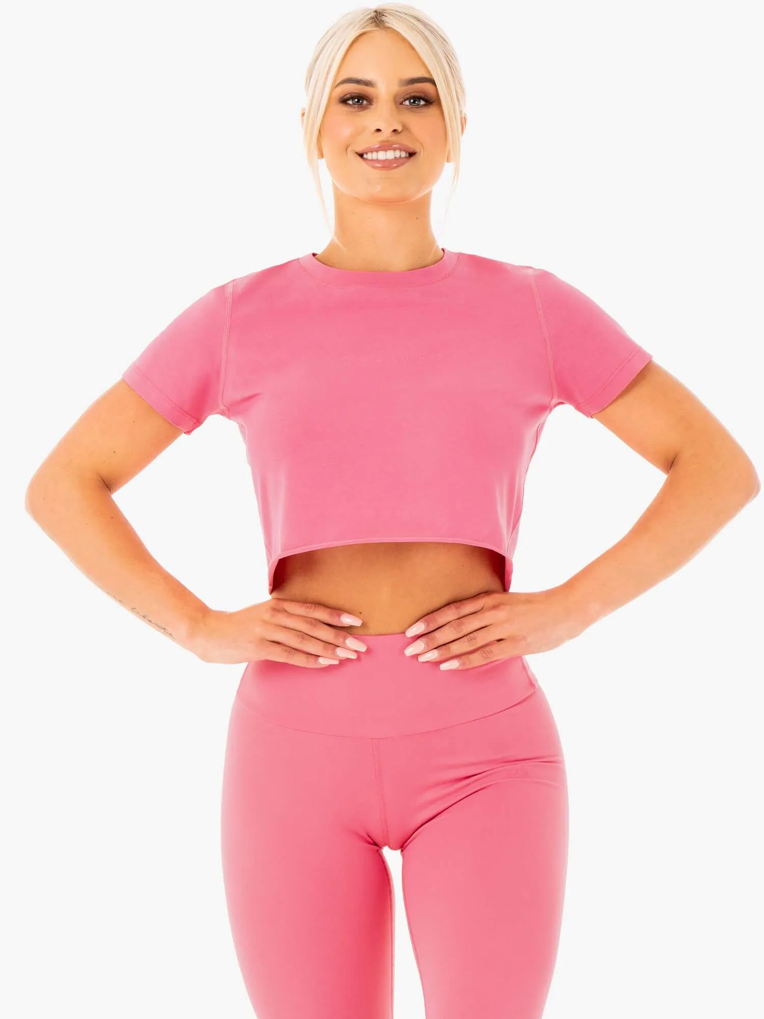 Motion Cropped T-Shirt - Pink Lemonade sold by Ryderwear