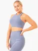 NKD Frame Long Line Sports Bra - Stonewash Blue sold by Ryderwear