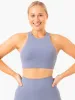 NKD Frame Long Line Sports Bra - Stonewash Blue sold by Ryderwear