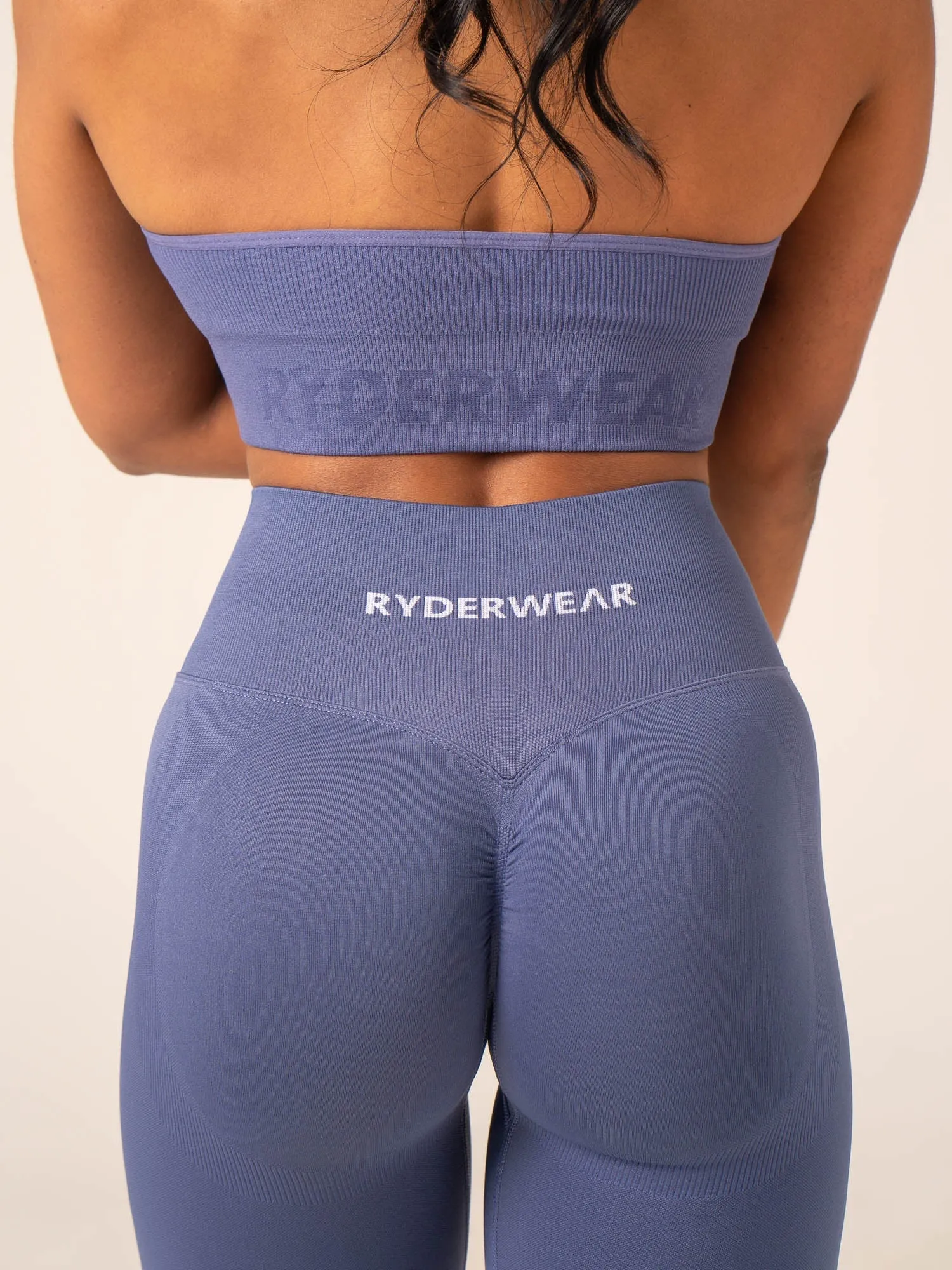 Lift BBL Scrunch Seamless Leggings - Denim Blue sold by Ryderwear product image thumbnail 5