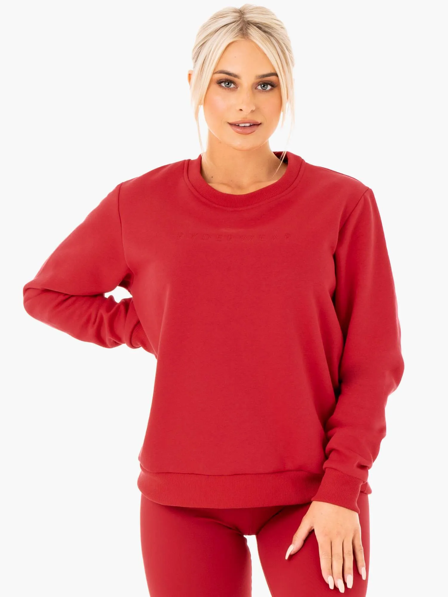 Motion Oversized Sweater - Red sold by Ryderwear