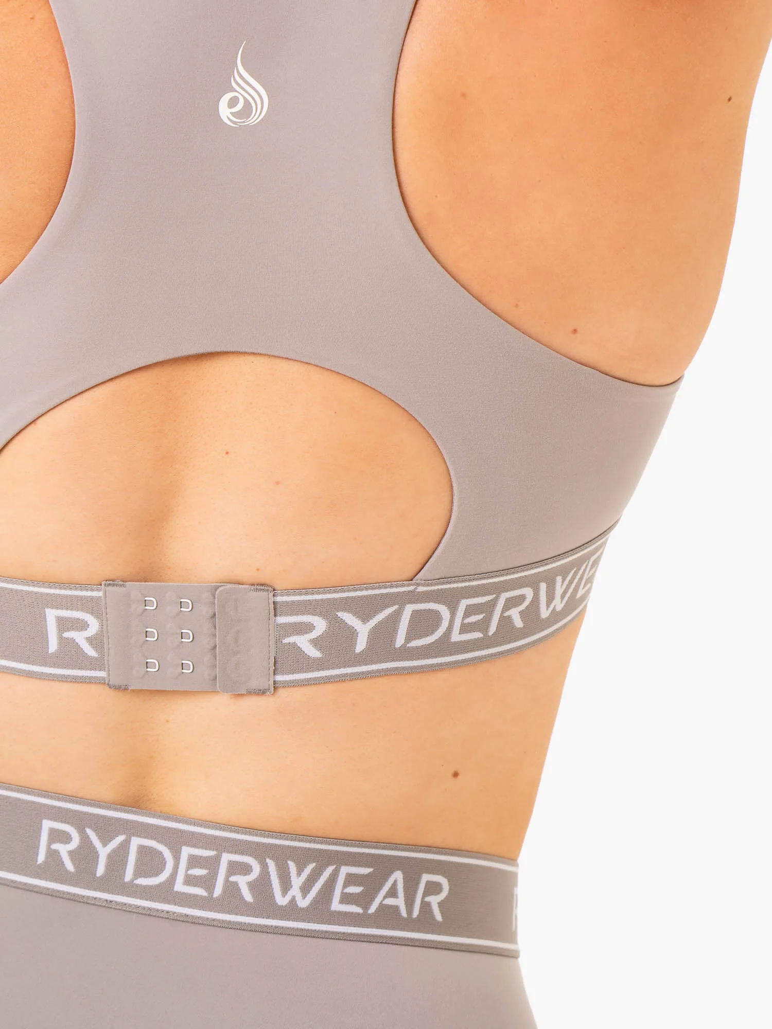 Level Up High Impact Sports Bra - Steel Grey sold by Ryderwear product image thumbnail 4