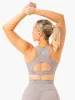 Level Up High Impact Sports Bra - Steel Grey sold by Ryderwear