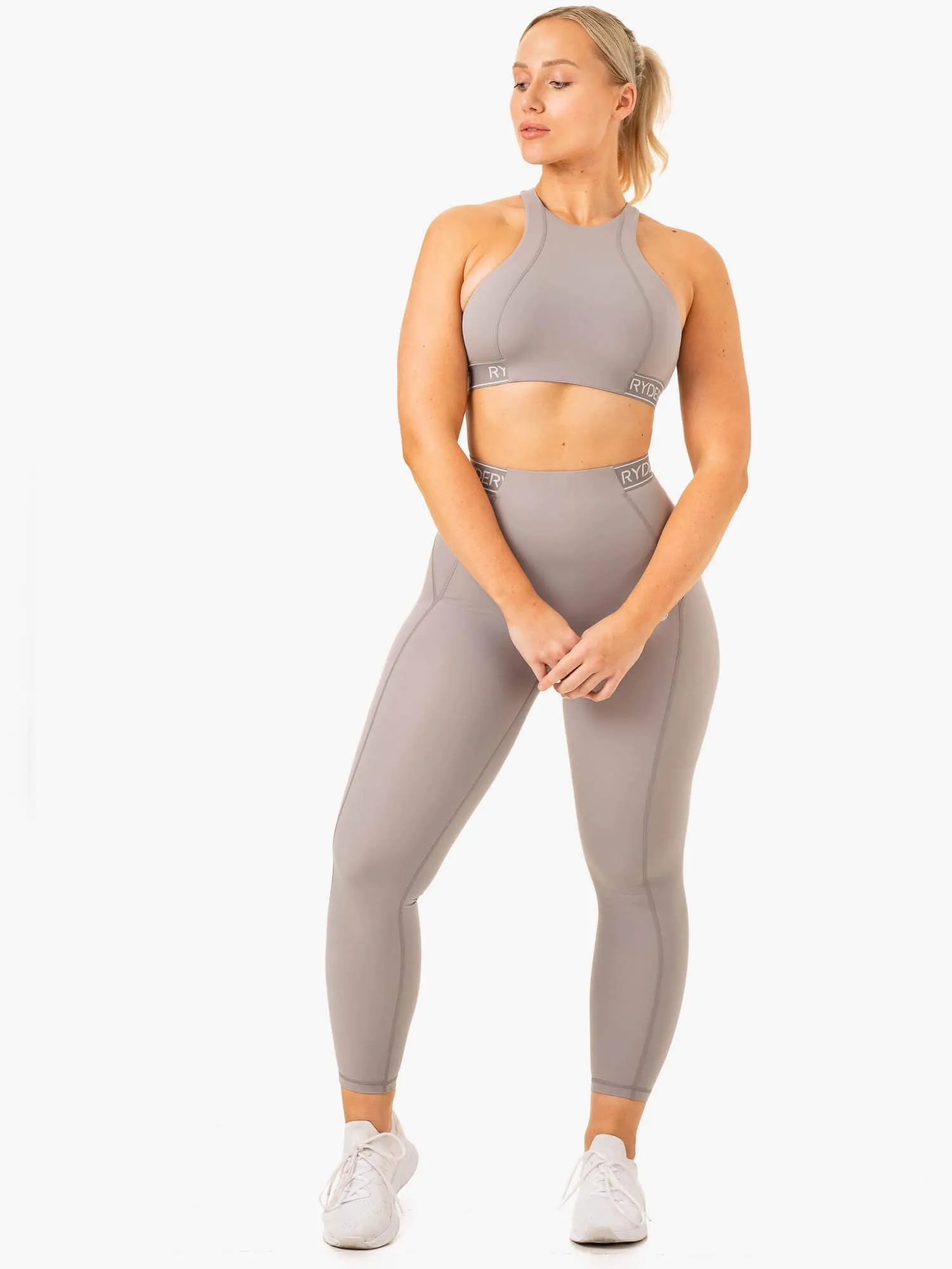 Level Up High Impact Sports Bra - Steel Grey sold by Ryderwear product image thumbnail 5