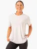 Boyfriend Longline T-Shirt - Snow Grey sold by Ryderwear