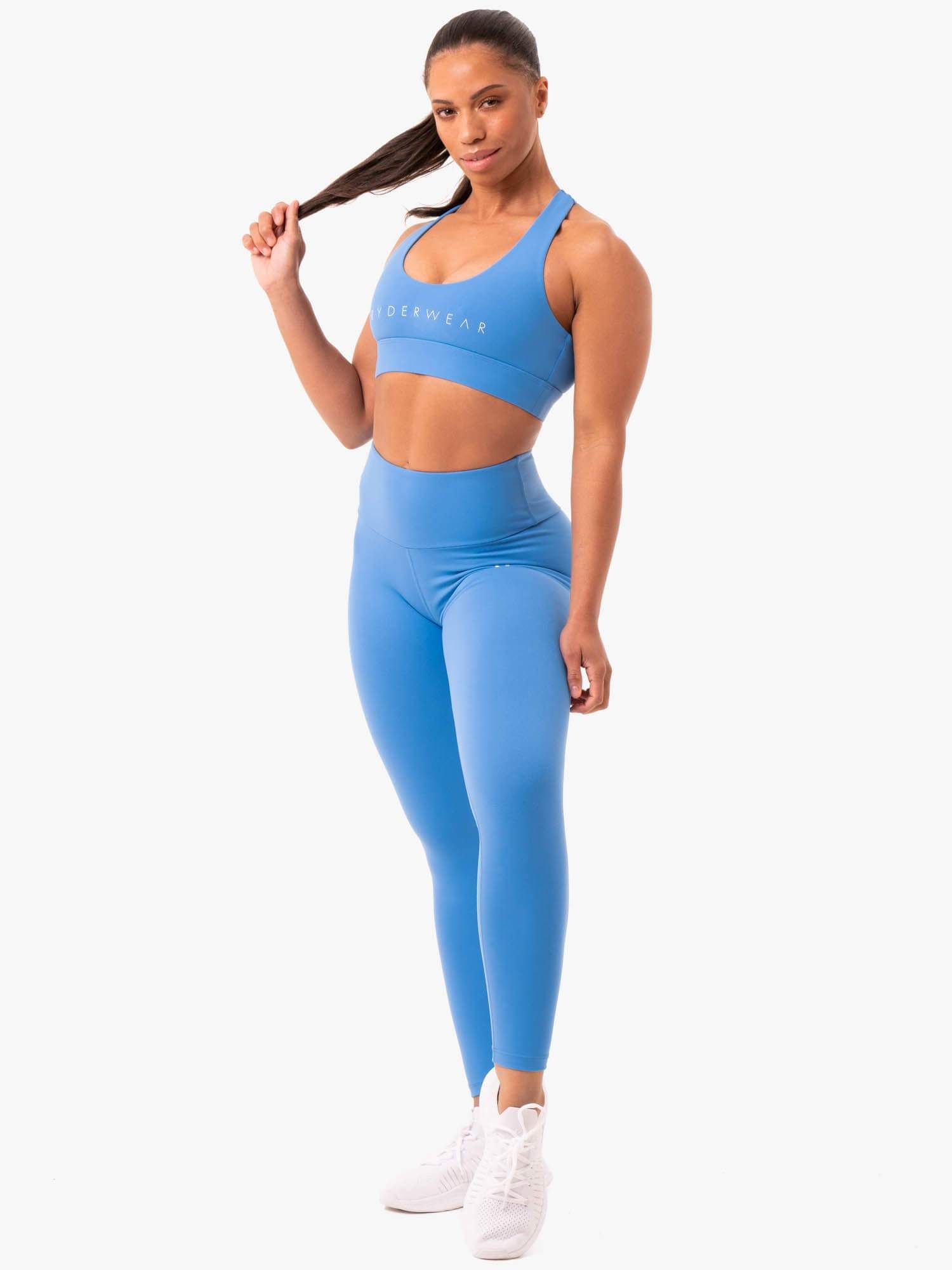 Staples Cross Over Sports Bra - Blue sold by Ryderwear product image thumbnail 4