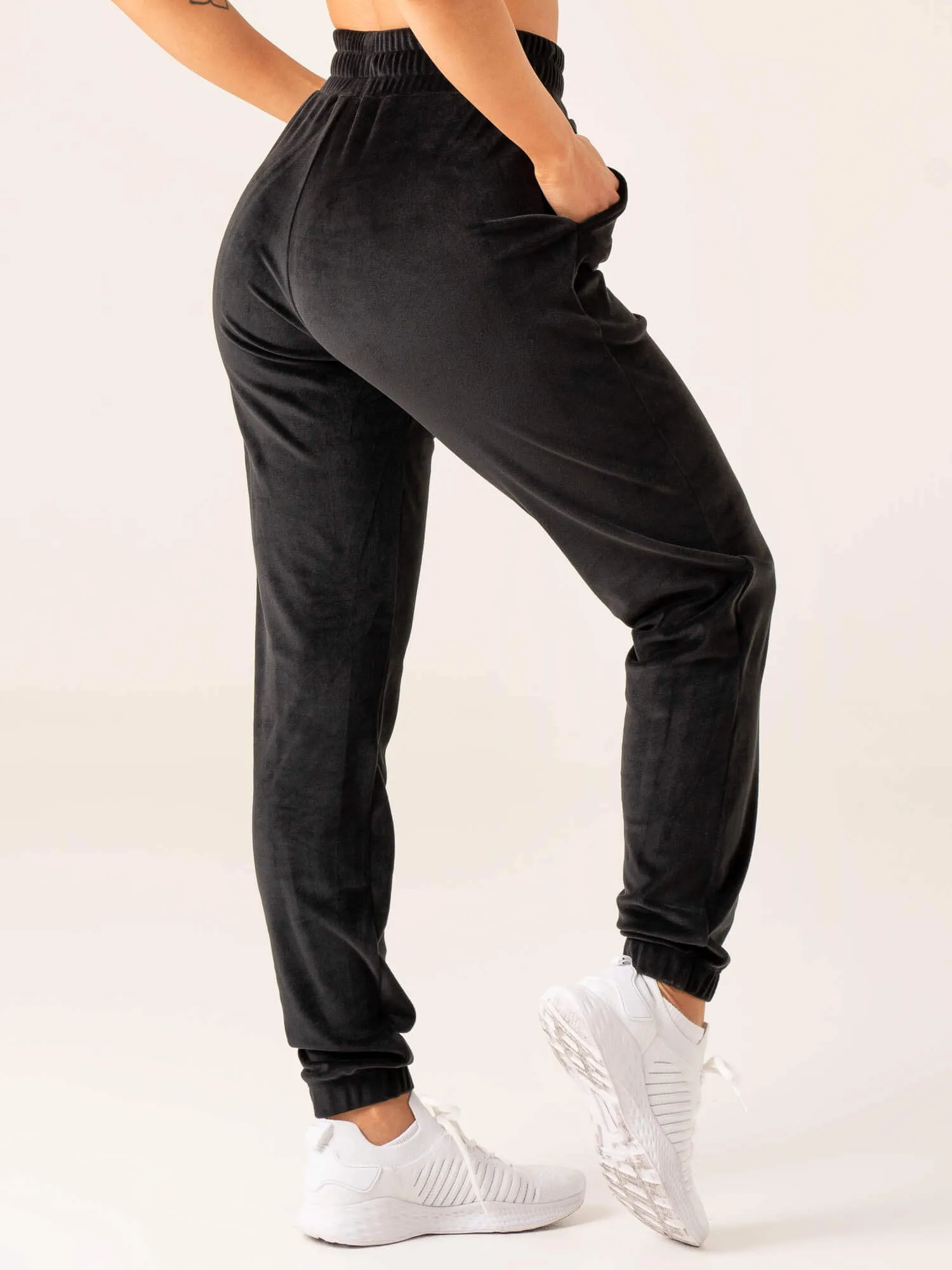 Velour Track Pant - Black sold by Ryderwear product image thumbnail 3