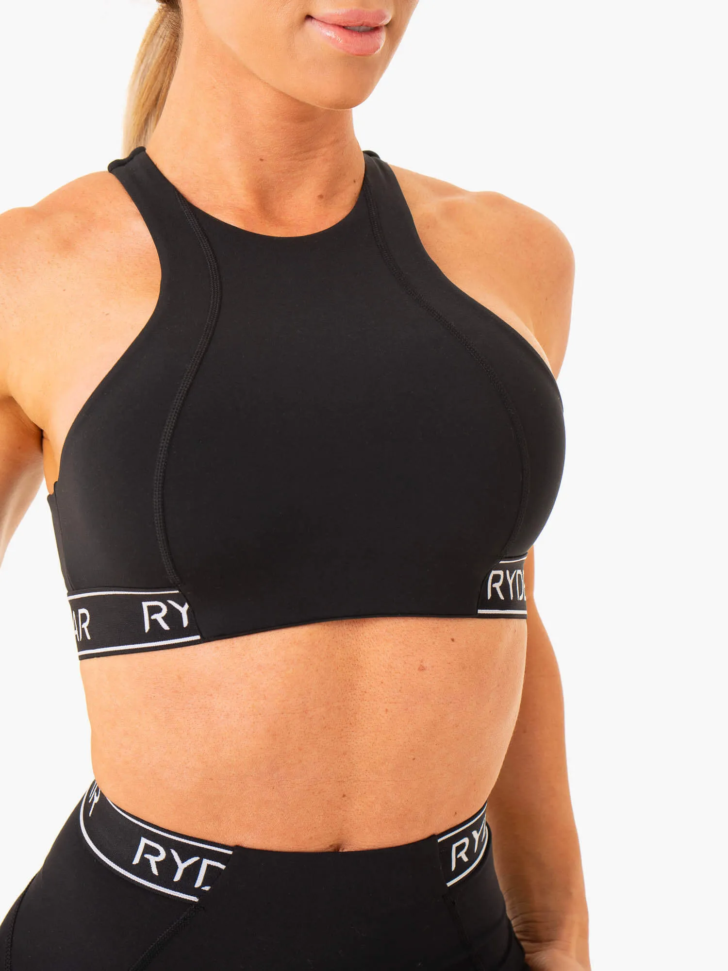 Level Up High Impact Sports Bra - Black sold by Ryderwear product image thumbnail 3