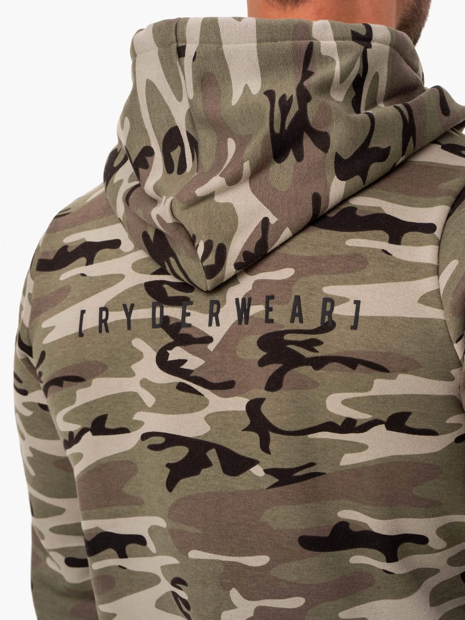 Camo Tech Pullover Hoodie - Khaki Camo sold by Ryderwear product image thumbnail 4