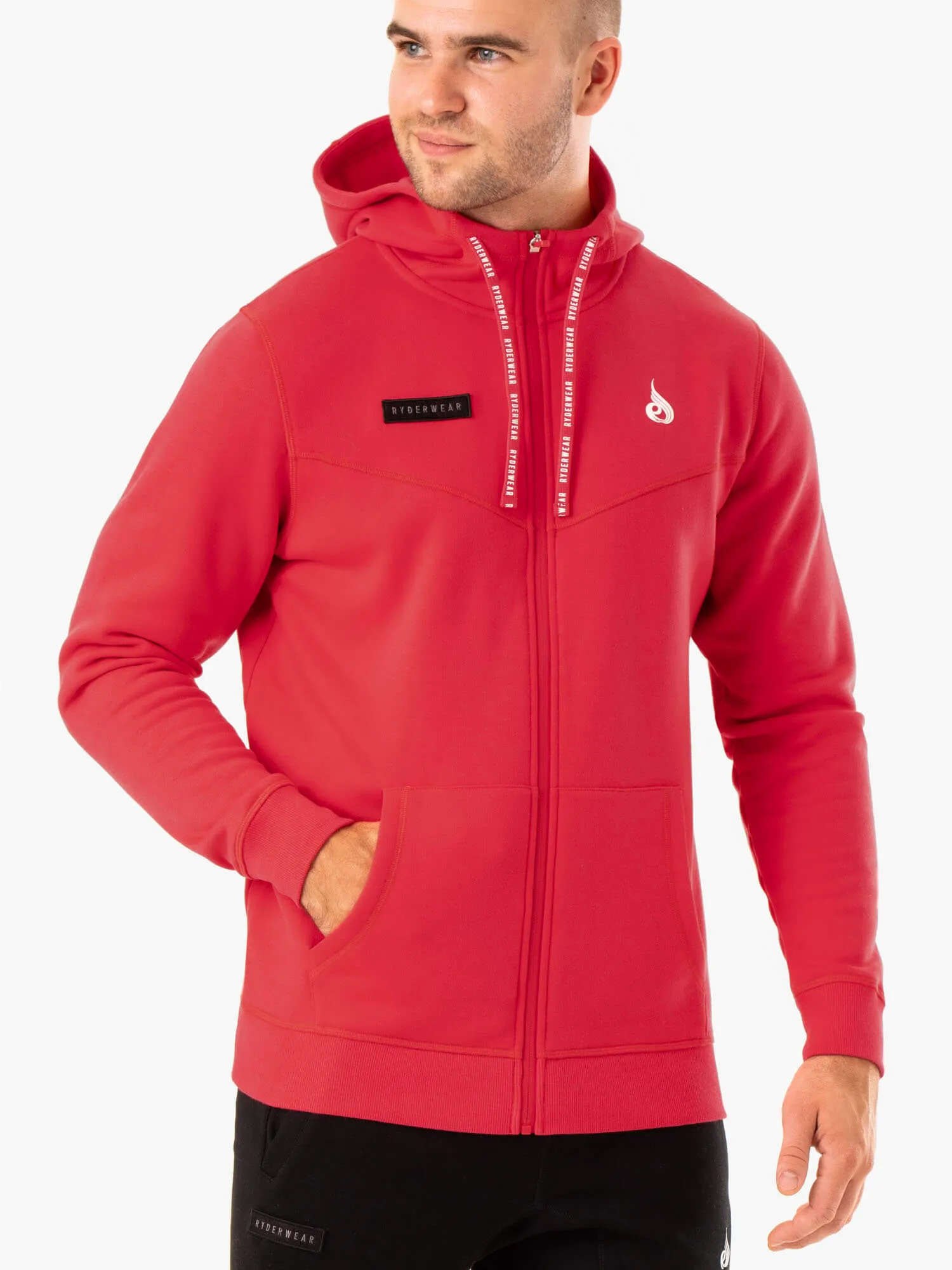 Recharge Zip Up Hoodie - Red sold by Ryderwear product image thumbnail 3