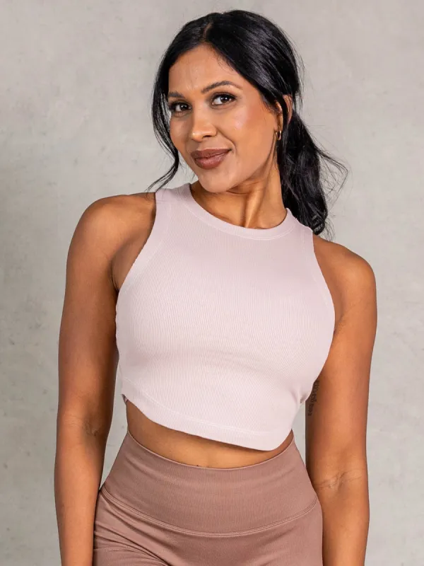 Stride Rib Tank - Biscotti sold by Ryderwear