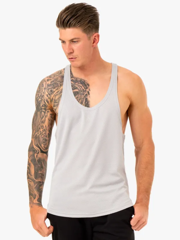 Enhance Stringer T-Back - Snow Grey sold by Ryderwear