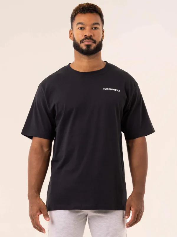 Industry Oversized T-Shirt - Black sold by Ryderwear