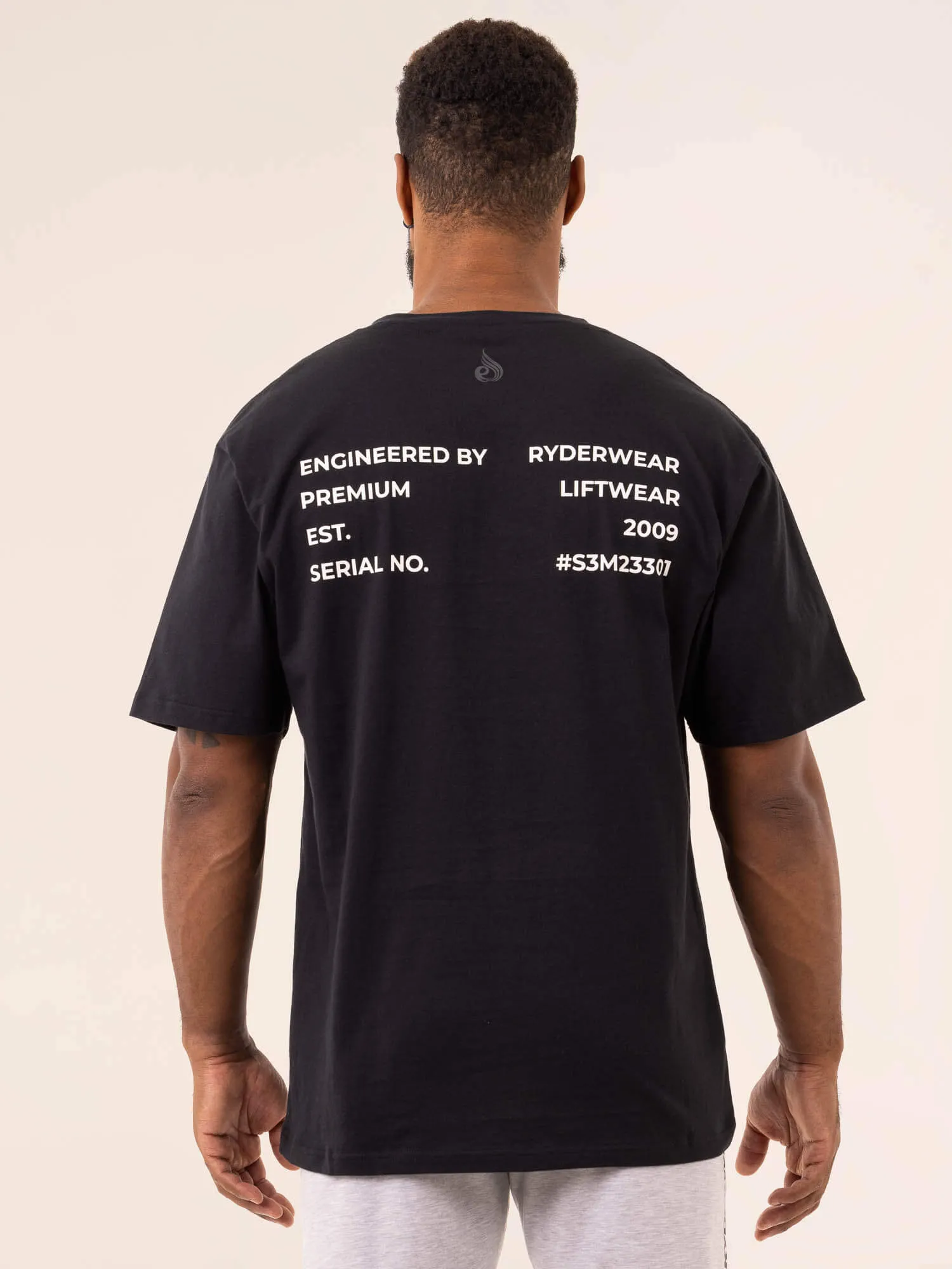 Industry Oversized T-Shirt - Black sold by Ryderwear product image thumbnail 3