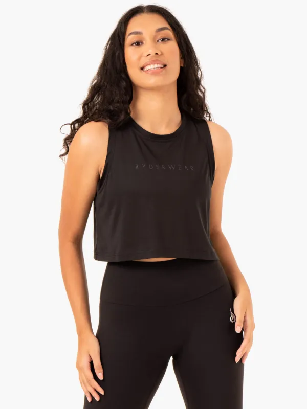Hybrid Muscle Tank - Black sold by Ryderwear